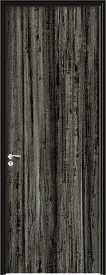 Portes d'entrée en bois plaquées en aluminium de portes en bois intérieures d'ISO9001 45mm