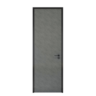 Portes d'entrée en bois plaquées en aluminium de largeur d'ISO9001 160mm pour la pièce de métier