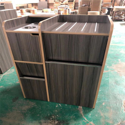 Cabinet de déchets de cuisine de contreplaqué de 18mm, Cabinet en bois de tiroir de HPL