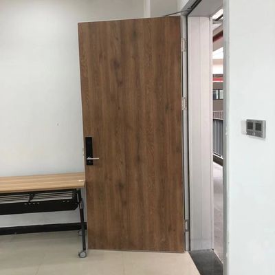 portes d'entrée en bois plaquées en aluminium de 50kg/M3 T45mm pour à la maison/école